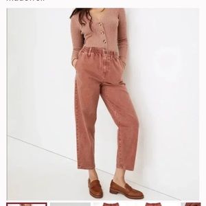 Madewell Mauve Balloon Jeans